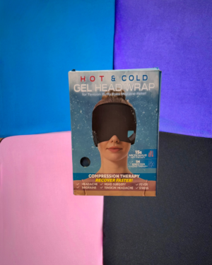 Bandeau gel glace apaisant, en simple ou double épaisseur, chaud ou froid pour apaiser la tête lourde et lourdeurs oculaires